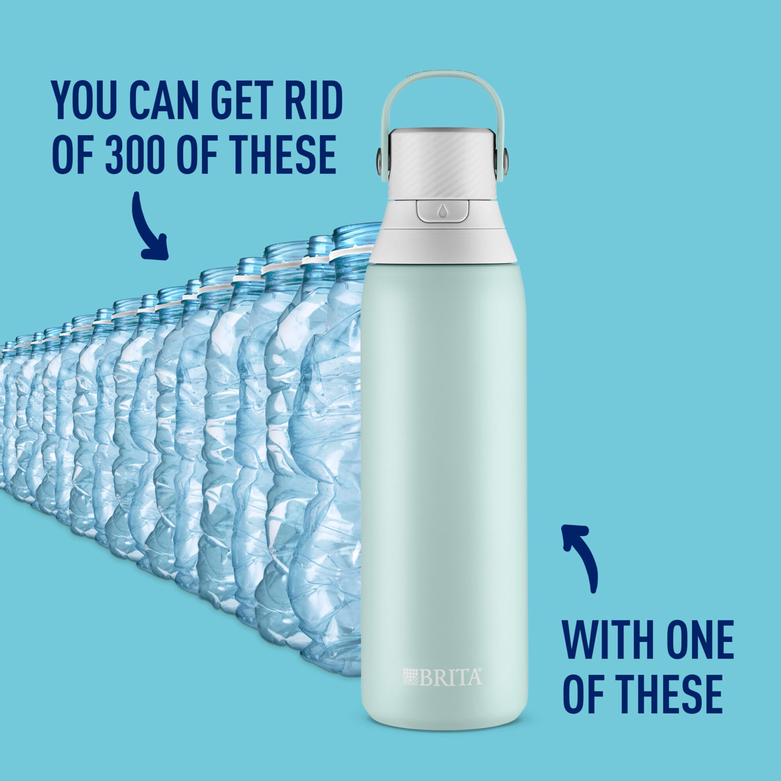 Foto 3 pulgar | Botella De Agua Brita Stainless Steel Premium De 590 Ml Con Filtro - Venta Internacional.