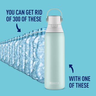 Foto 2 | Botella De Agua Brita Stainless Steel Premium De 590 Ml Con Filtro - Venta Internacional.