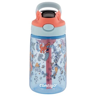 Foto 1 | Botella De Agua Contigo Kids Con Tapa Autospout, 420 Ml, Diseño De Sirenas - Venta Internacional.