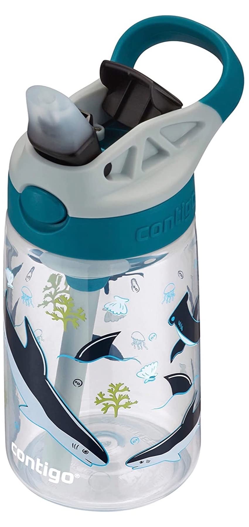 Foto 2 pulgar | Botella De Agua Contigo Kids Con Tapa Autospout, 414 Ml, Macaroon Shark - Venta Internacional.