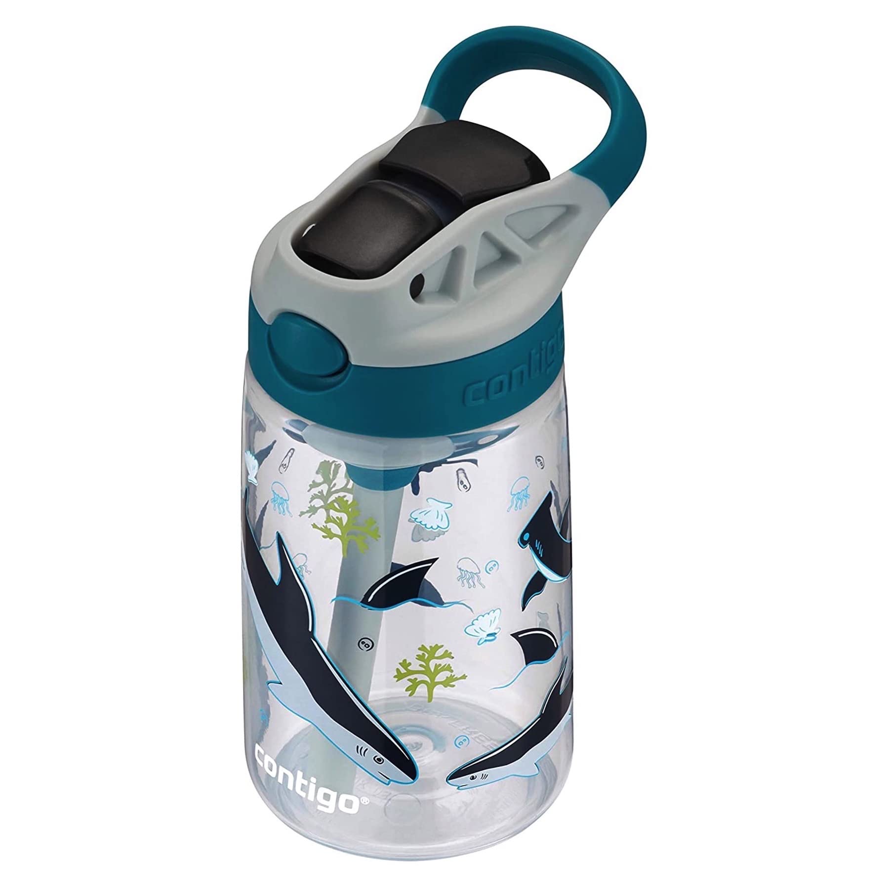 Foto 5 pulgar | Botella De Agua Contigo Kids Con Tapa Autospout, 414 Ml, Macaroon Shark - Venta Internacional.