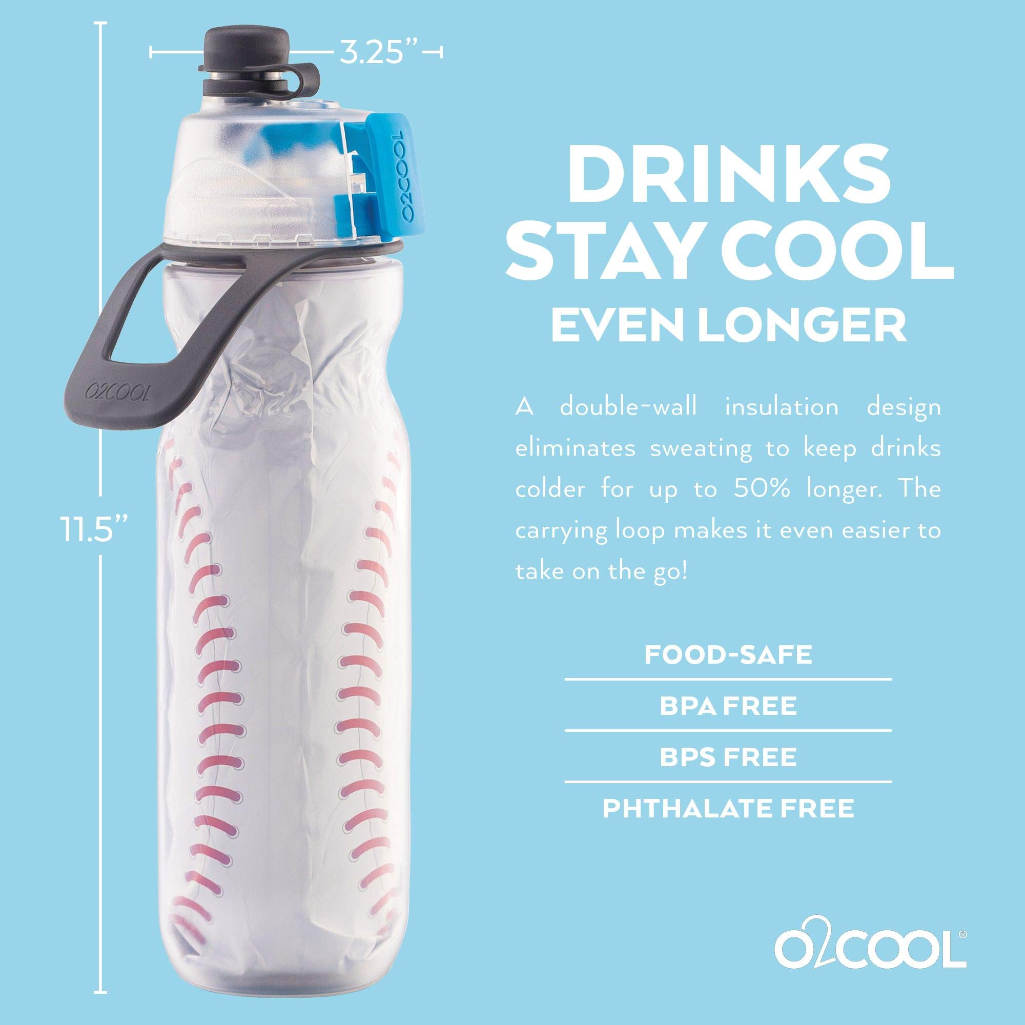 Foto 4 pulgar | Botella Exprimible Para Nebulizar Agua O2cool Mist N' Sip 600 Ml - Venta Internacional.