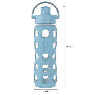 Foto 5 | Botella De Agua Lifefactory Glass De 650 Ml Con Tapa Abatible De Mezclilla - Venta Internacional.