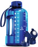 Botella De Agua Aquafit De Medio Galón, 2 Litros, Con Marcador De Tiempo, Sin Bpa - Venta Internacional.