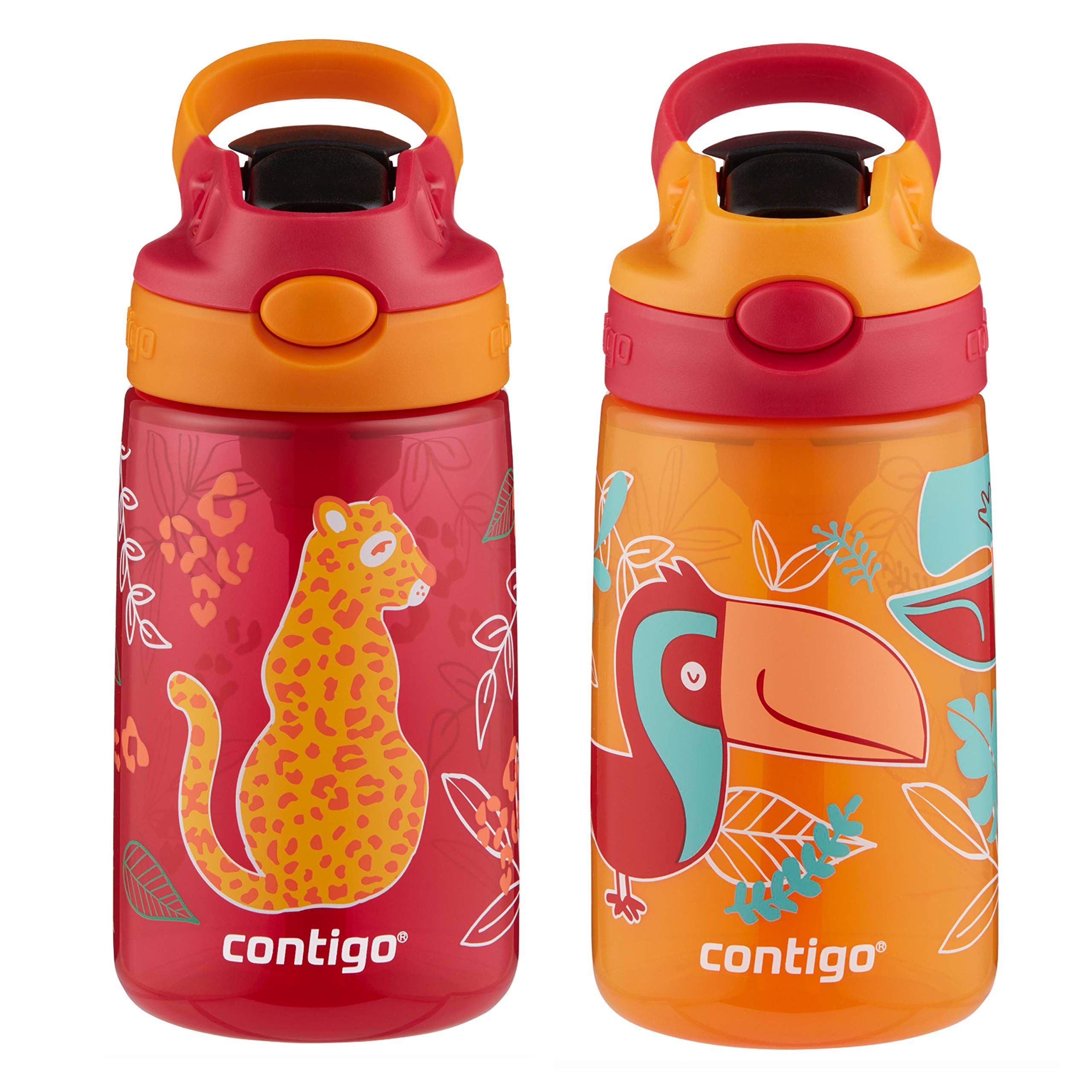 Foto 2 pulgar | Botella De Agua Contigo Aubrey Kids 414 Ml Con Pajita De Silicona, Paquete De 2 - Venta Internacional.