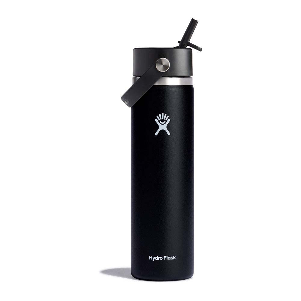 Foto 5 pulgar | Botella De Agua Hydro Flask Wide Flex Con Tapa De Pajita De 700 Ml, Color Negro - Venta Internacional.