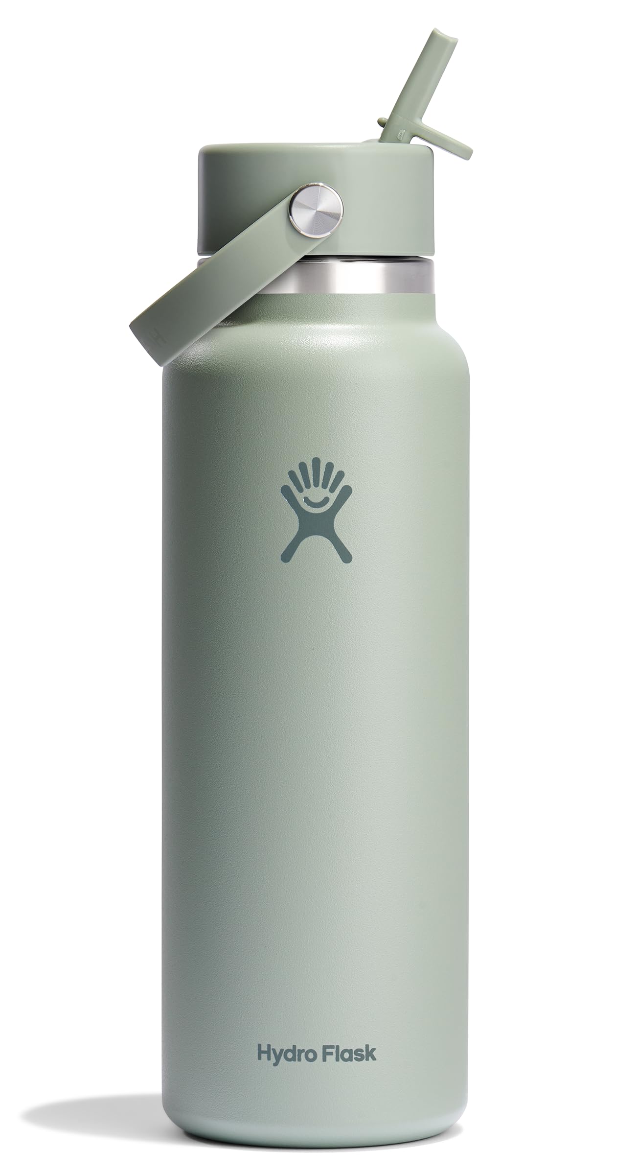 Botella De Agua Hydro Flask Wide Flex Straw Cap 1.2 L Agave - Venta Internacional.