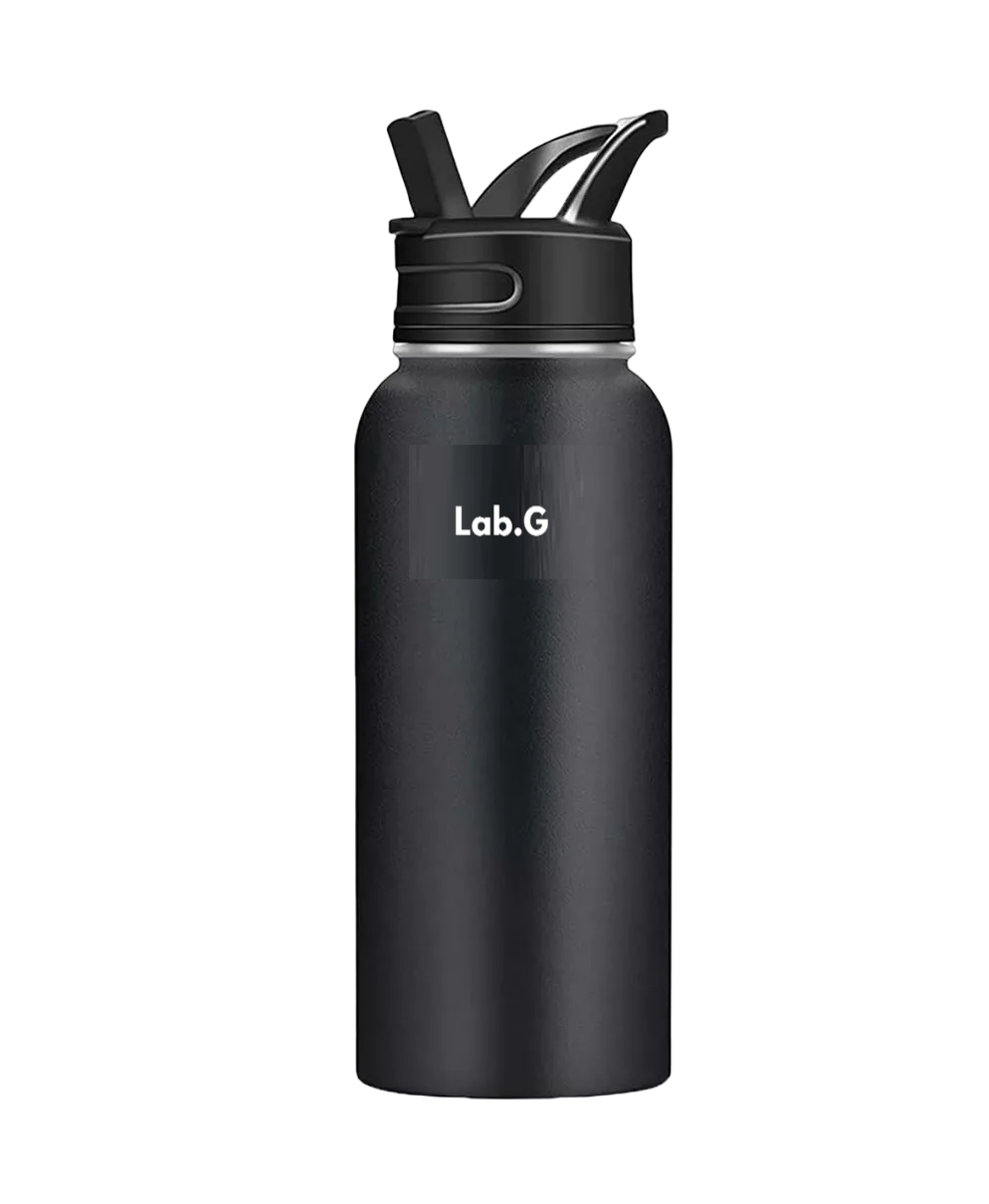 Termo Botella Acero Inoxidable Frio Caliente Portatil 32oz Negro