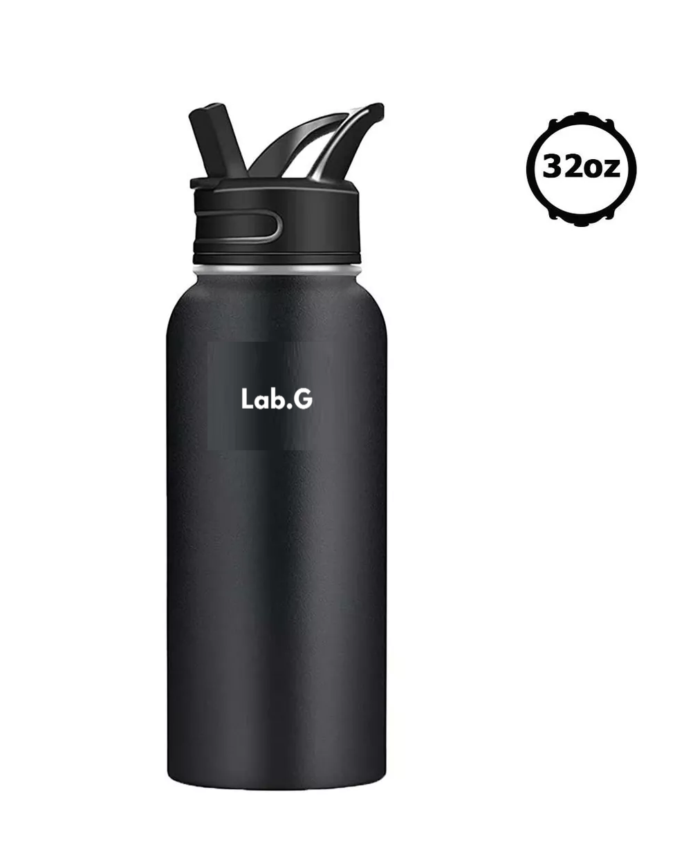 Foto 3 pulgar | Termo Botella Acero Inoxidable Frio Caliente Portatil 32oz Negro