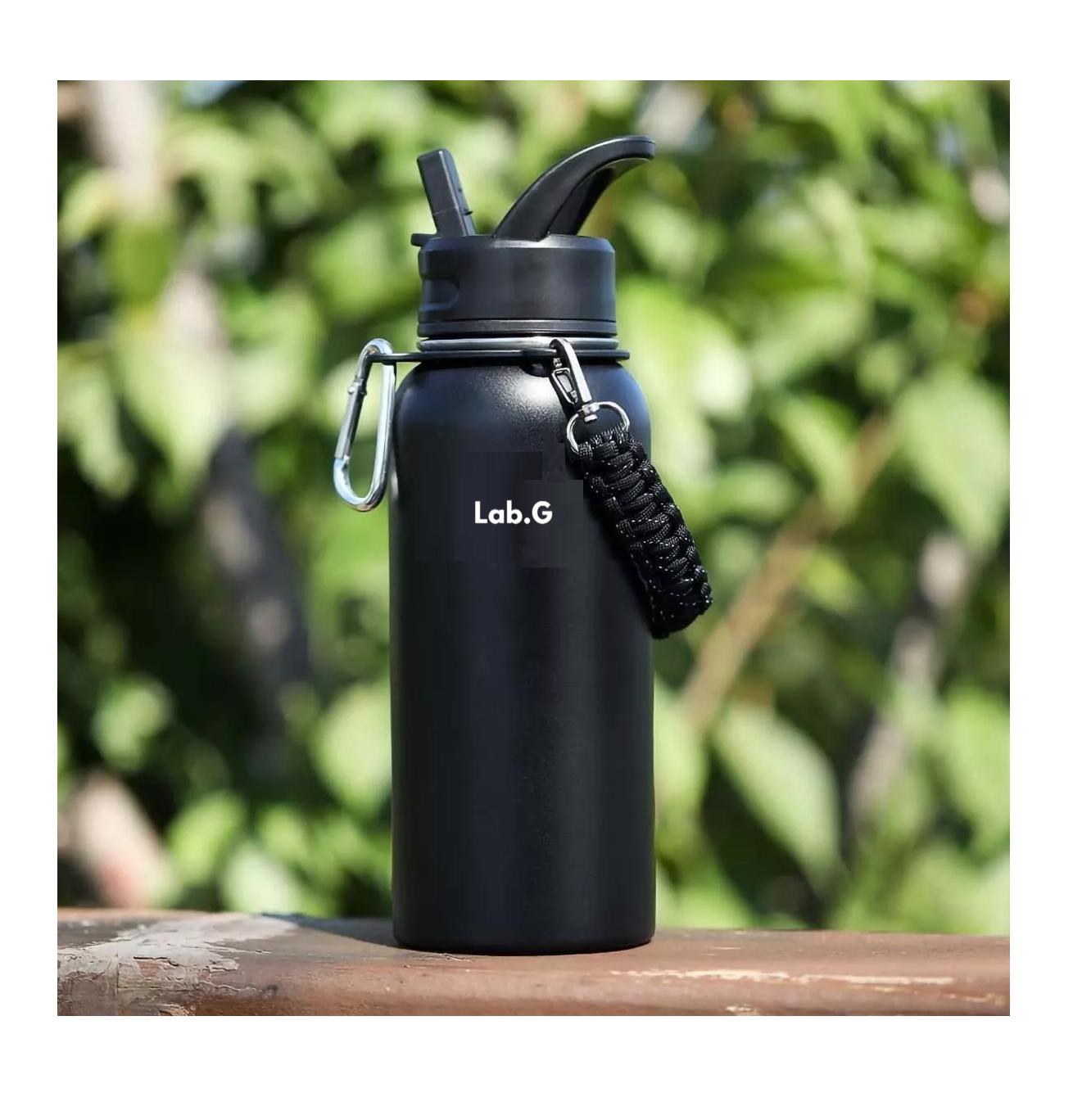 Foto 5 pulgar | Termo Botella Acero Inoxidable Frio Caliente Portatil 32oz Negro