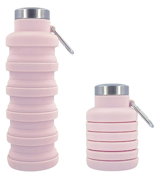 Foto 1 | Botella Agua Xtellar Plegable Silicona Rosa