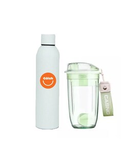 Foto 1 | Shaker Mezcladora Verde Claro 400ml + Termo Güish Gratis