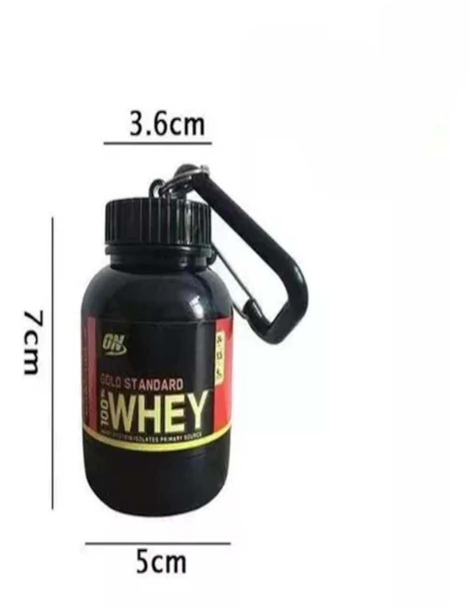 Foto 4 pulgar | 2  Llaveros Porta Proteína O Pastillas + Termo Güish Gratis