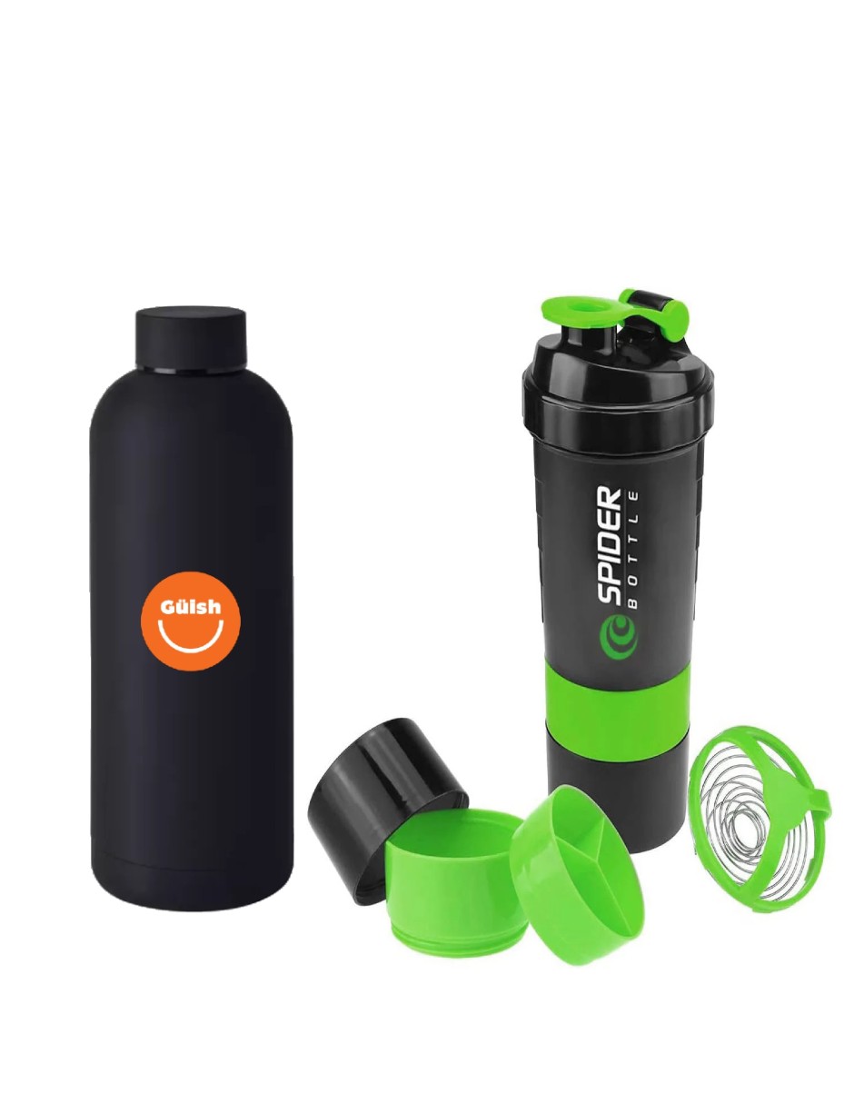 Shaker Para Proteina Verde + Termo Güish Gratis