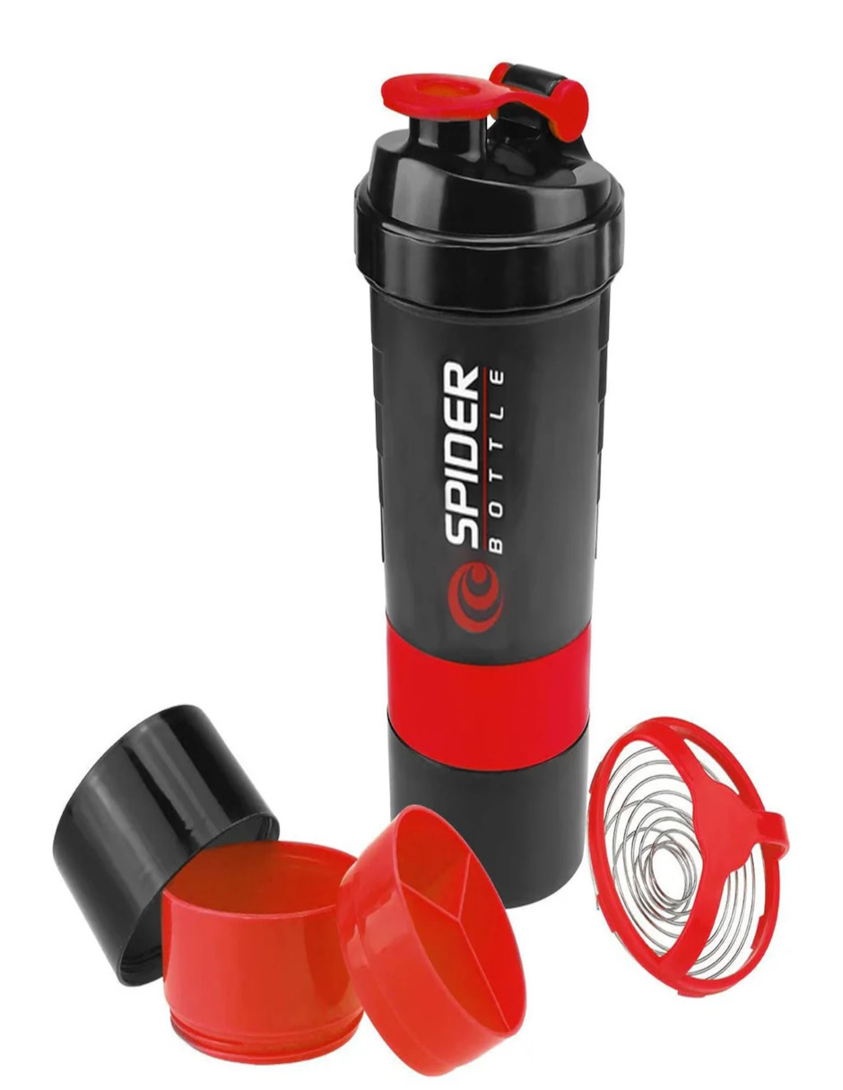 Foto 2 | Shaker para Proteína Rojo + Termo Güis