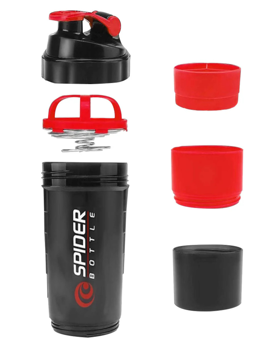 Foto 3 | Shaker para Proteína Rojo + Termo Güis
