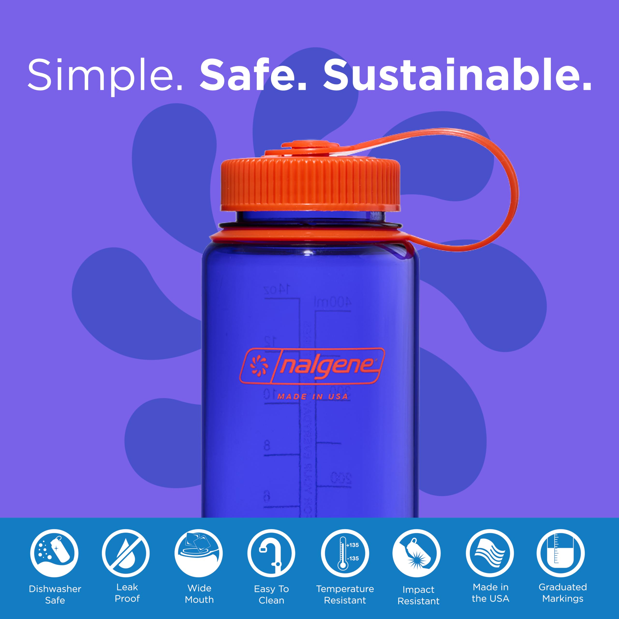 Foto 3 pulgar | Botella De Agua Nalgene Lightweight Sustain Tritan, 500 Ml, Bígaro - Venta Internacional.