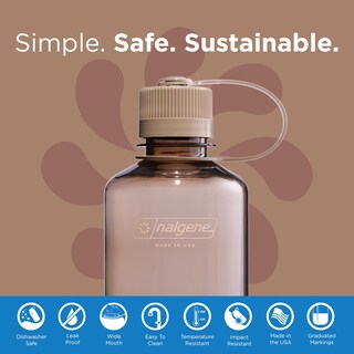 Foto 2 | Botella De Agua Nalgene Sustain Tritan Sin Bpa, 500 Ml, Color Moca - Venta Internacional.