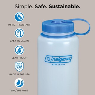 Foto 2 | Botella De Agua Nalgene Hdpe De Boca Ancha, 1.42 L, Transparente - Venta Internacional.