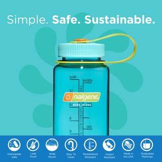 Foto 3 | Botella De Agua Nalgene Sustain Tritan Sin Bpa, 500 Ml, Color Cerúleo - Venta Internacional.