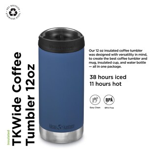 Foto 3 | Botella De Agua Klean Kanteen Tkwide, 355 Ml, Con Aislamiento, Color Verde Azulado - Venta Internacional.