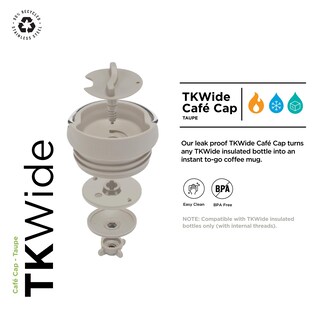 Foto 2 | Tapa De Botella Klean Kanteen Tkwide Café Cap Para Café Y Té - Venta Internacional.