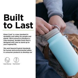 Foto 3 | Botella De Agua Klean Kanteen Tkwide Con Aislamiento, 950 Ml, Color Azul - Venta Internacional.