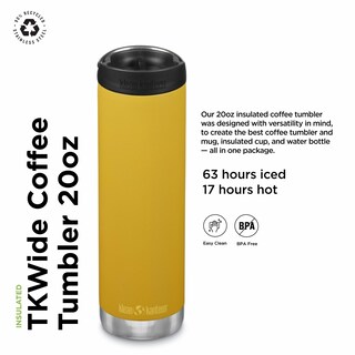 Foto 2 | Vaso De Café Klean Kanteen Tkwide 590 Ml Con Tapa De Café, Color Caléndula - Venta Internacional.