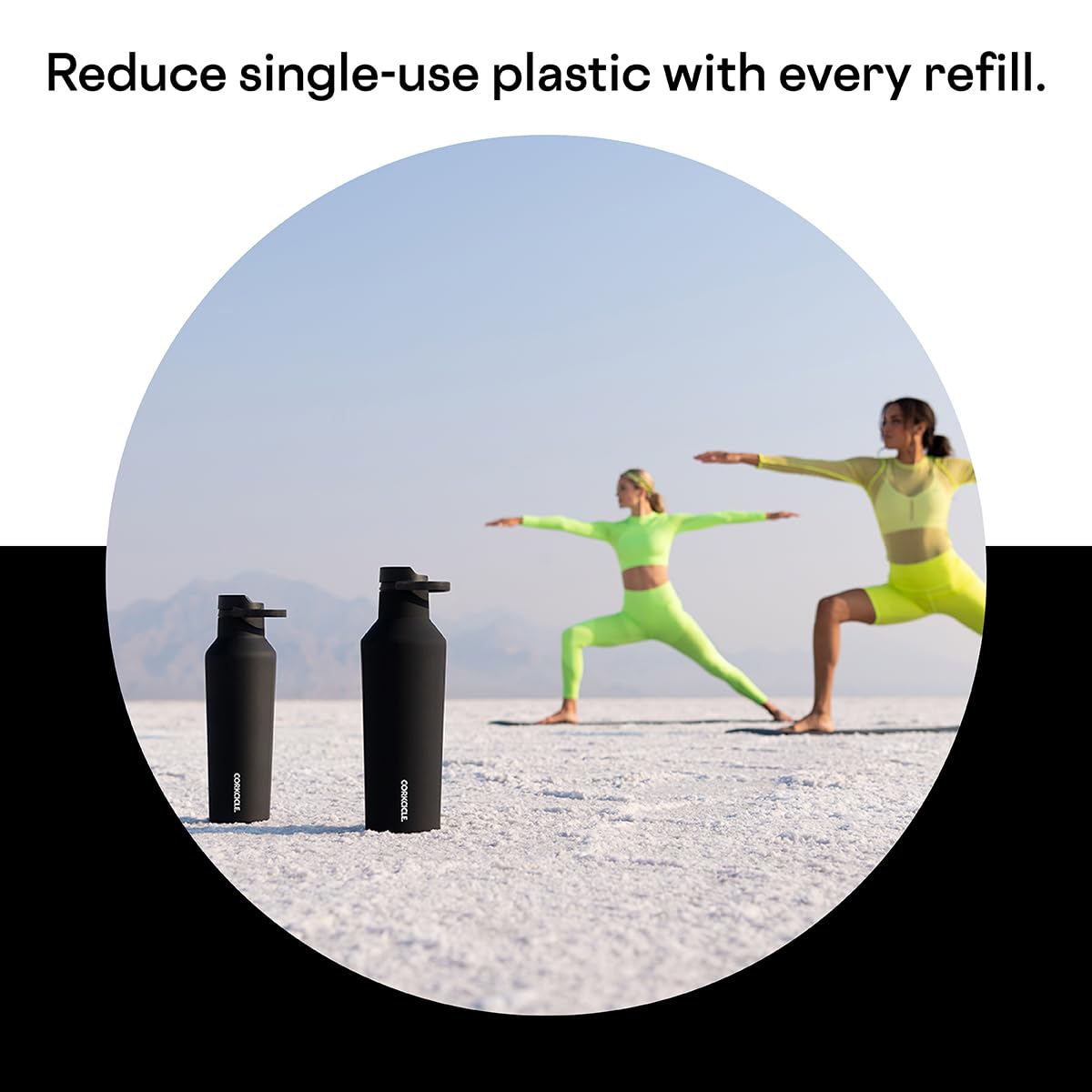 Foto 6 pulgar | Botella De Agua Corkcicle Sport Canteen Con Aislamiento De 590 Ml, Color Negro Mate - Venta Internacional.