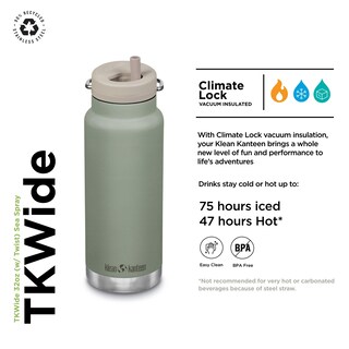 Foto 2 | Botella De Agua Klean Kanteen Tkwide Con Aislamiento Marino De 950 Ml - Venta Internacional.