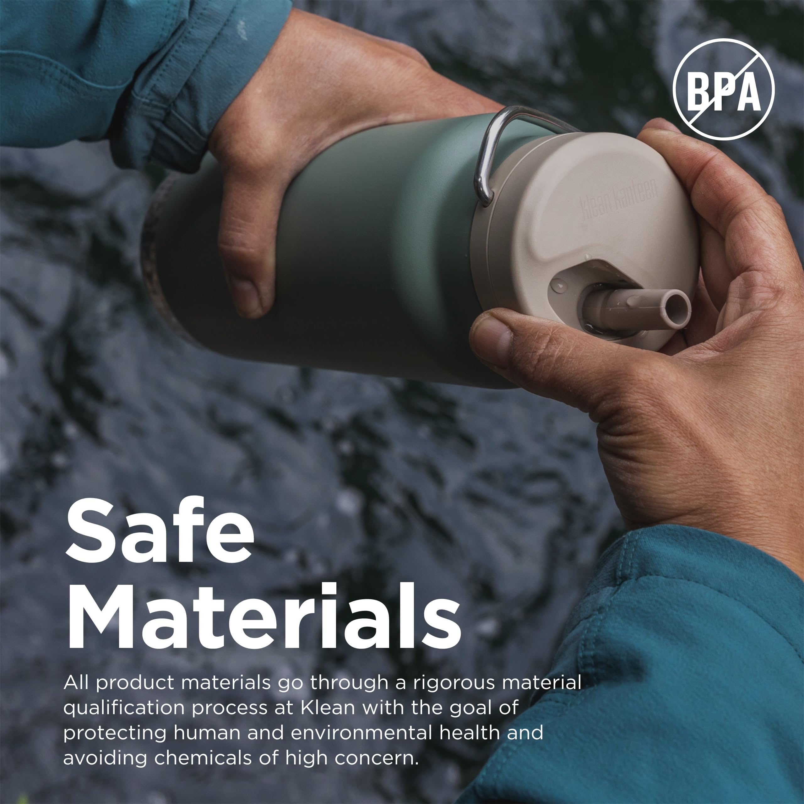 Foto 7 pulgar | Botella De Agua Klean Kanteen Tkwide Con Aislamiento Marino De 950 Ml - Venta Internacional.