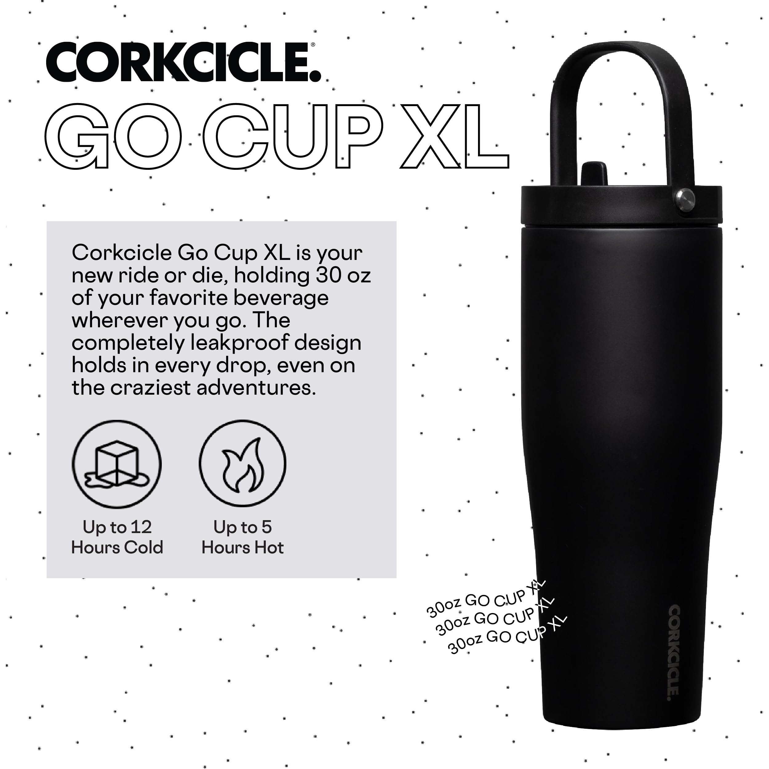 Foto 3 pulgar | Vaso Aislante Corkcicle Go Cup Xl De 900 Ml Con Tapa Y Pajita - Venta Internacional.