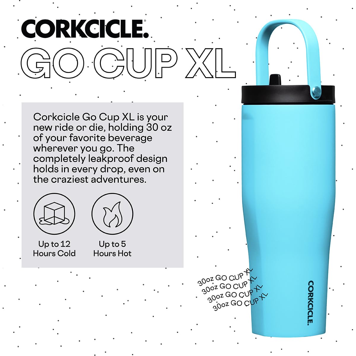 Foto 3 pulgar | Vaso Aislante Corkcicle Go Cup Xl, 900 Ml, Color Azul Capri - Venta Internacional.