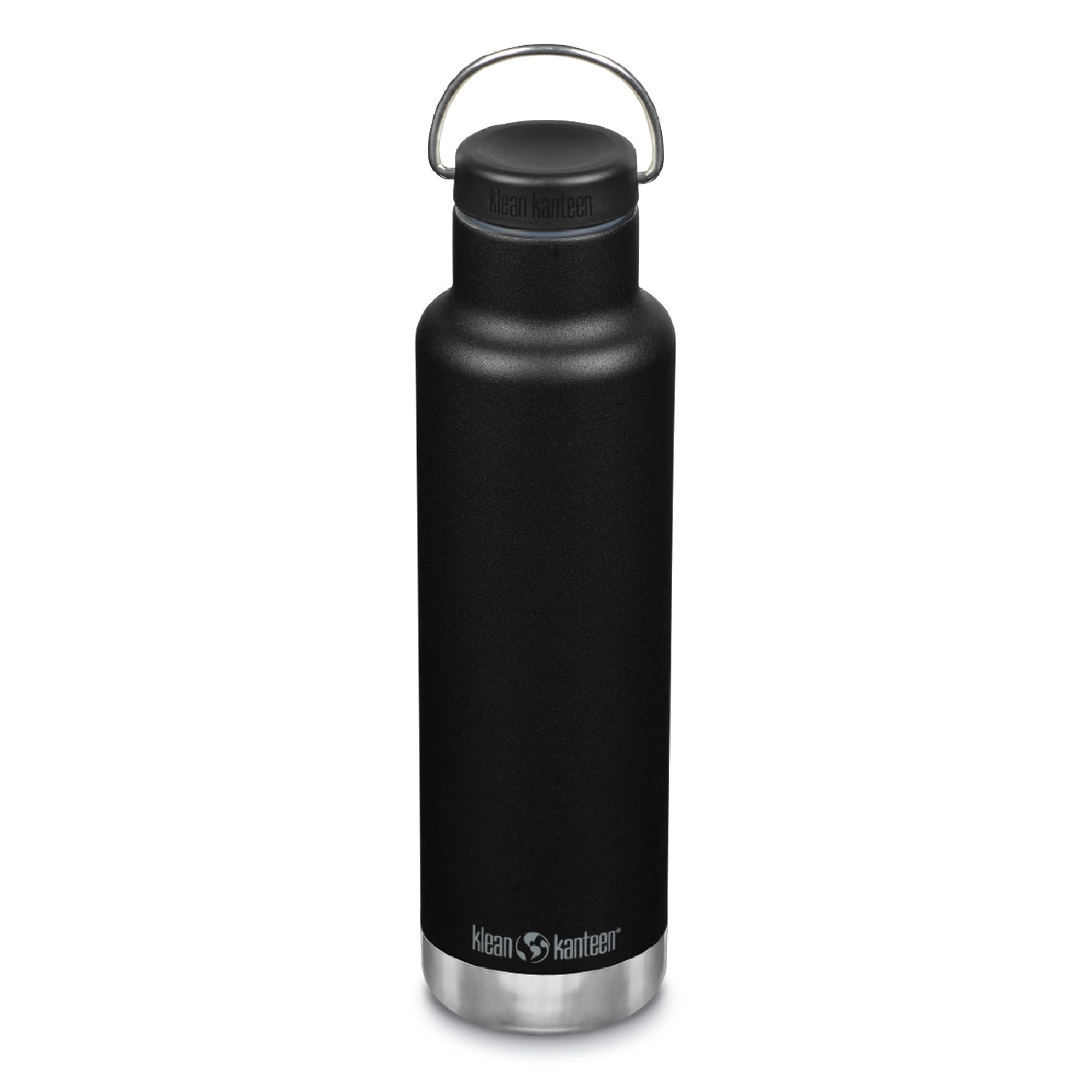 Botella Klean Kanteen, Aislante, Clásica, Con Cierre Circular, 600 Ml, Color Negro - Venta Internacional. $1,233