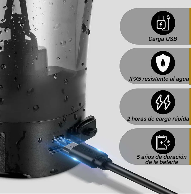 Foto 4 | Botella Xtellar Para Proteina Gym Con Mezclador, Recargable Por Usb