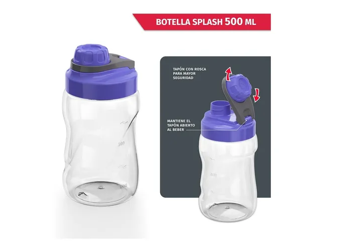 Foto 4 pulgar | Botella Xtellar De Agua 500 Ml Anti Derrame