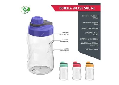 Foto 5 | Botella Xtellar De Agua 500 Ml Anti Derrame