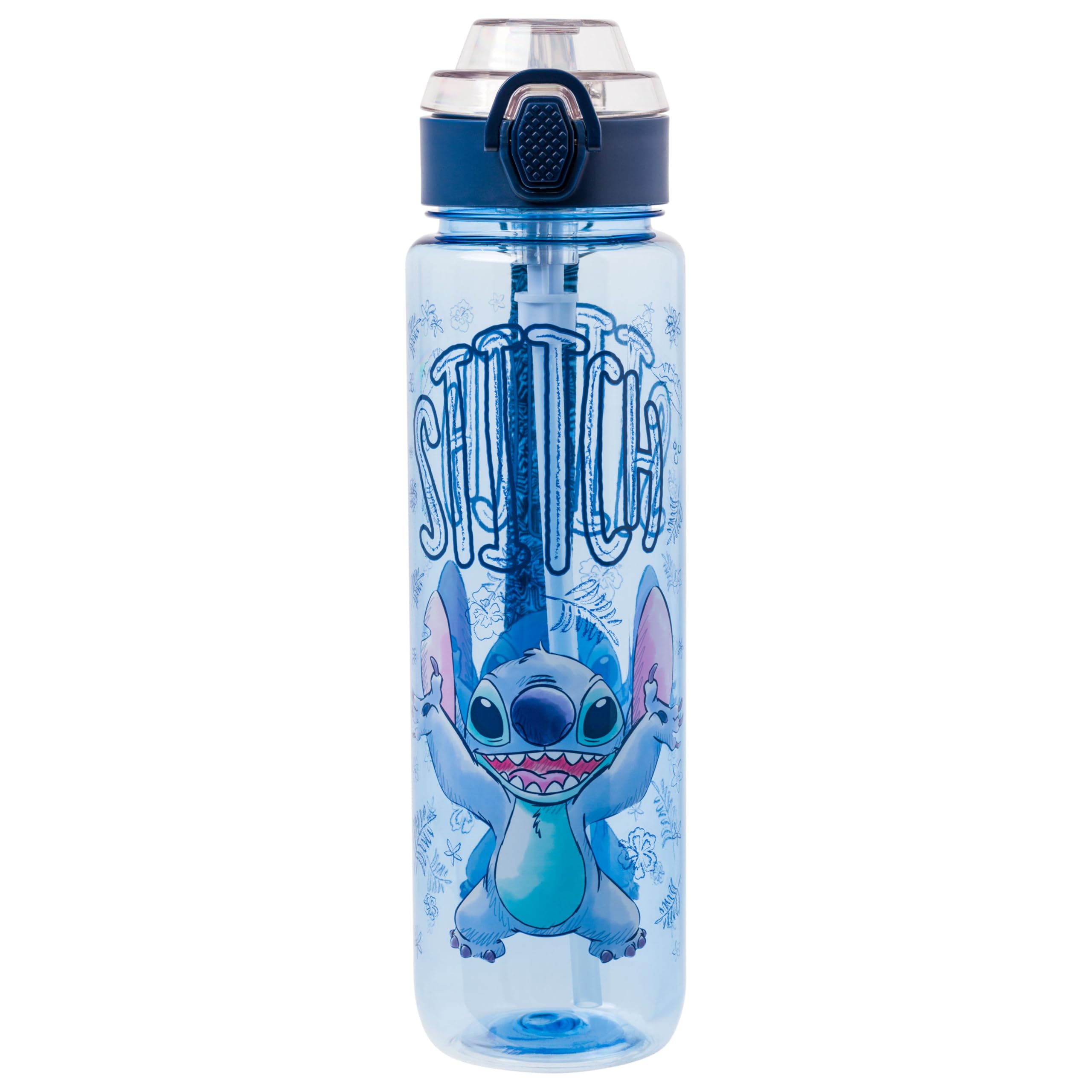 Botella De Agua Silver Buffalo Disney Lilo And Stitch 1l - Venta Internacional.