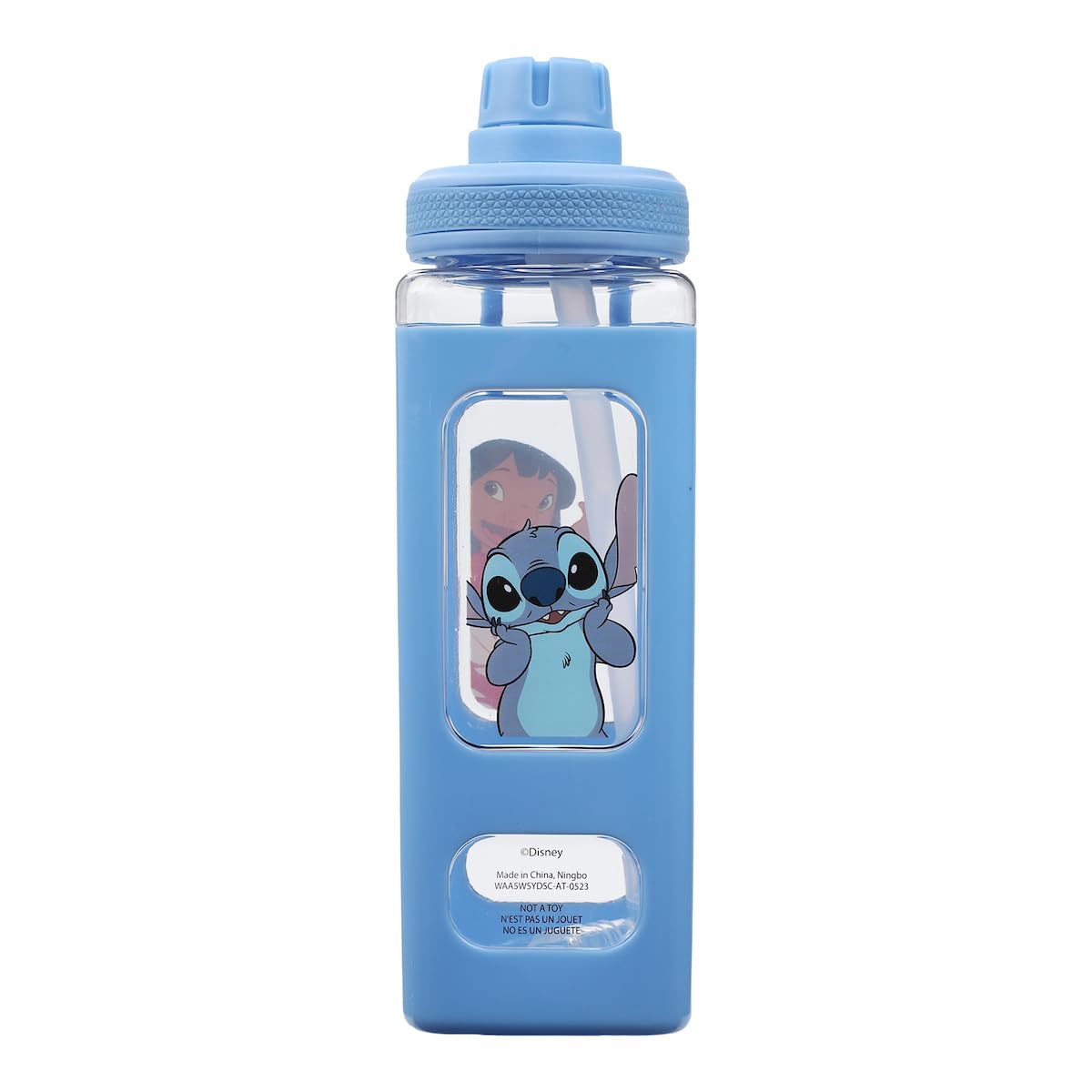Foto 2 pulgar | Botella De Agua Bioworld Lilo & Stitch Waving Characters 700 Ml - Venta Internacional.