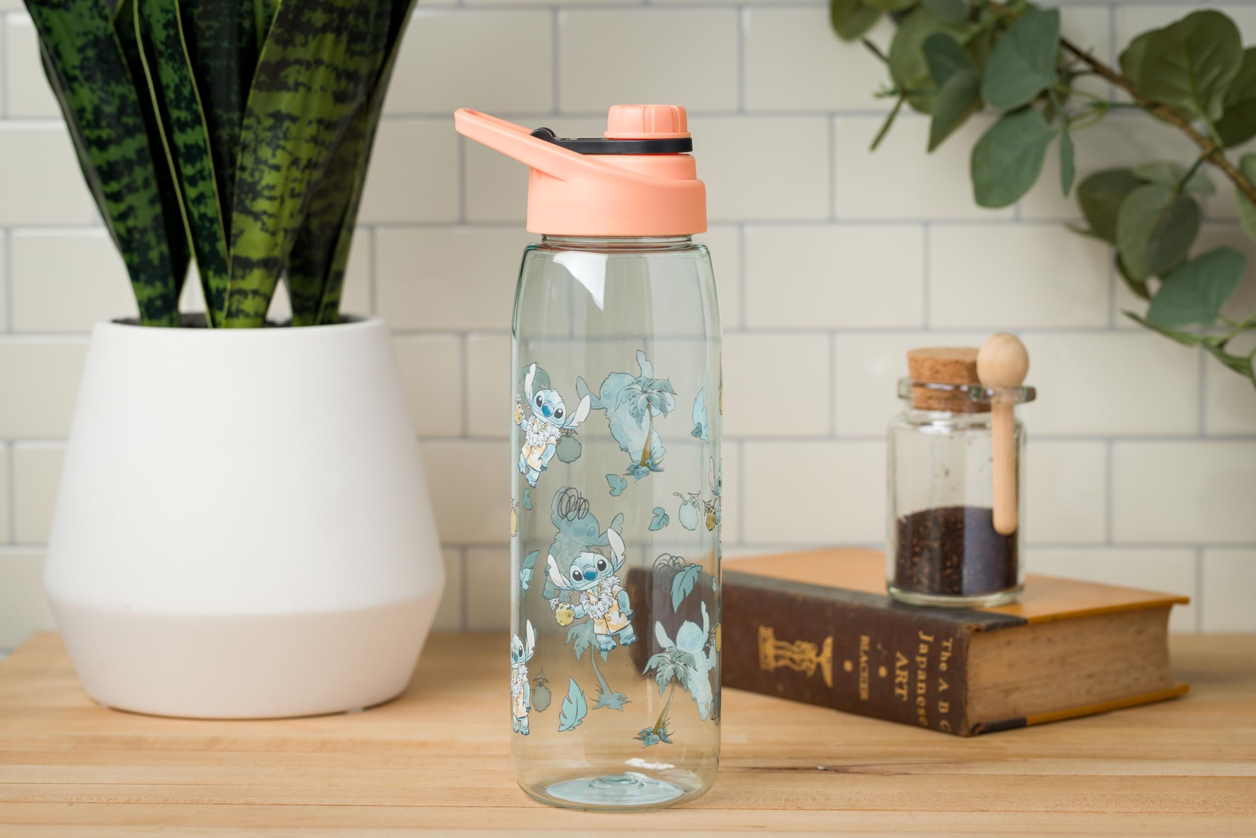Foto 6 pulgar | Botella De Agua Silver Buffalo Disney Lilo And Stitch 800 Ml - Venta Internacional.