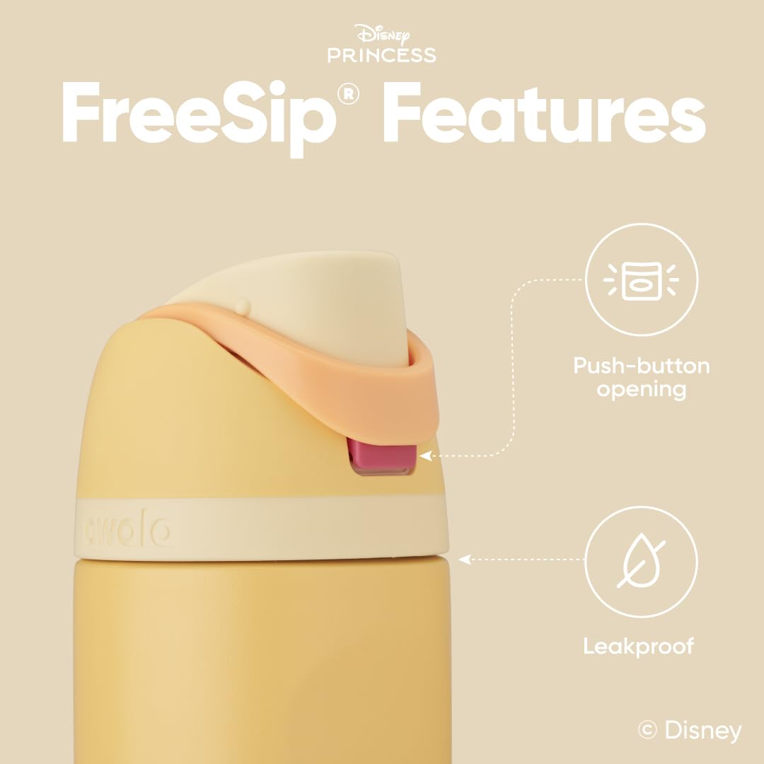 Foto 4 | Botella De Agua Owala Disney Princess Freesip 700 Ml De Acero Inoxidable - Venta Internacional.