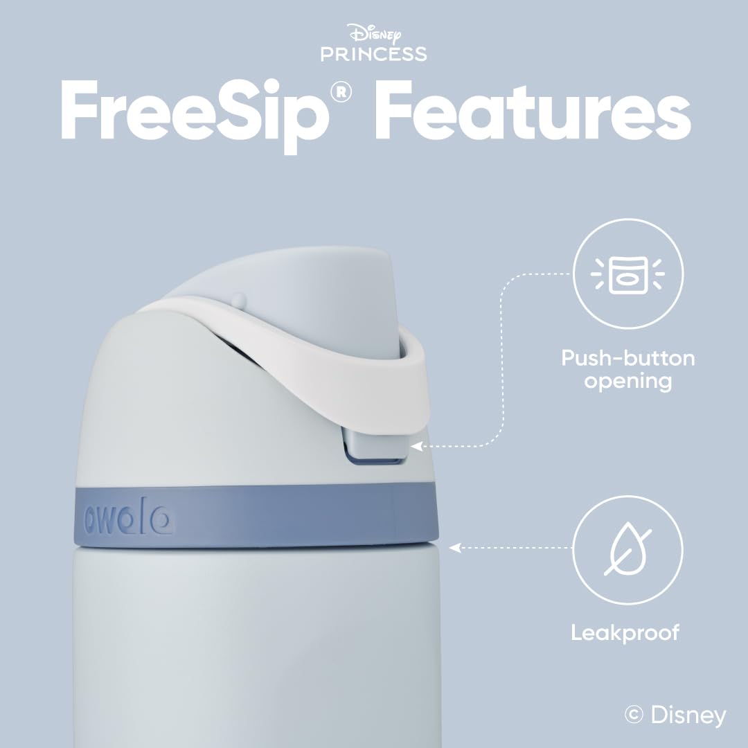 Foto 5 pulgar | Botella De Agua Owala Disney Princess Freesip 700 Ml Stainless S - Venta Internacional.