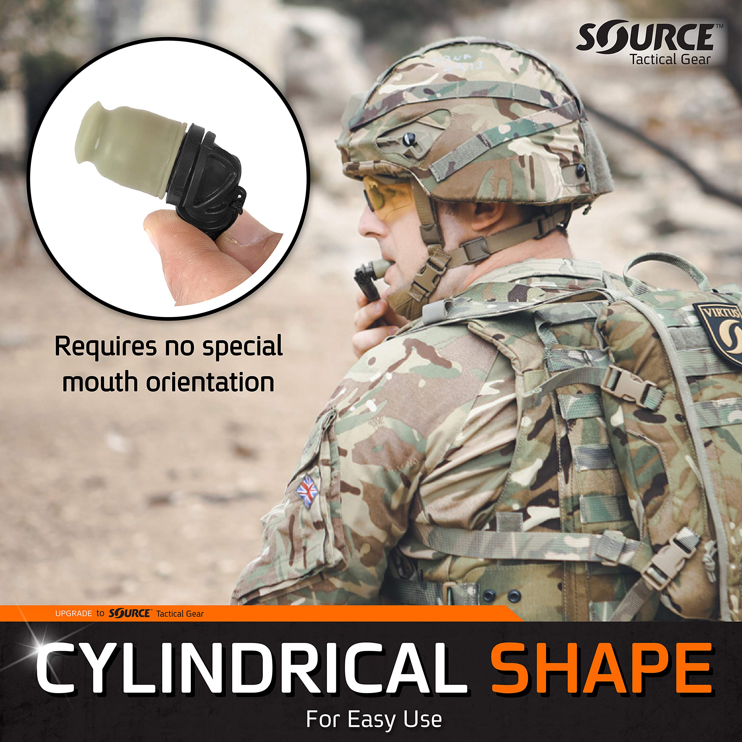 Foto 5 pulgar | Bite Valve Source Tactical Exclusive Helix High-flow Black - Venta Internacional.
