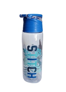 Foto 2 | Botella Con Tapa Abatible Disney Uh Oh Stitch Transparente Con Tapa Azul, 350 Ml - Venta Internacional.