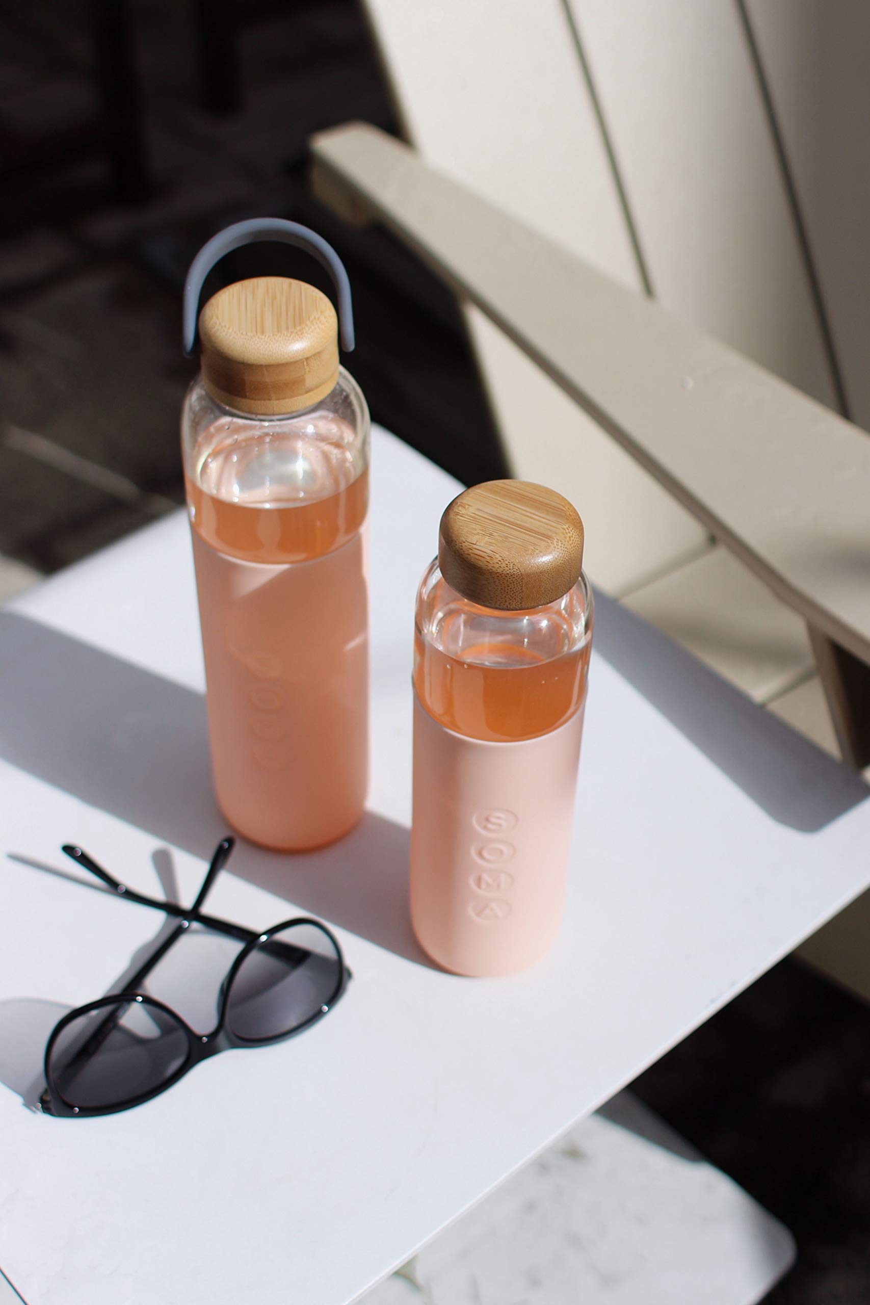 Foto 6 | Botella De Agua Soma Glass Con Funda De Silicona, 750 Ml, Colorete - Venta Internacional.