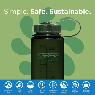 Foto 2 | Botella De Agua Nalgene Sustain Tritan Sin Bpa, 500 Ml, Color Jade - Venta Internacional.