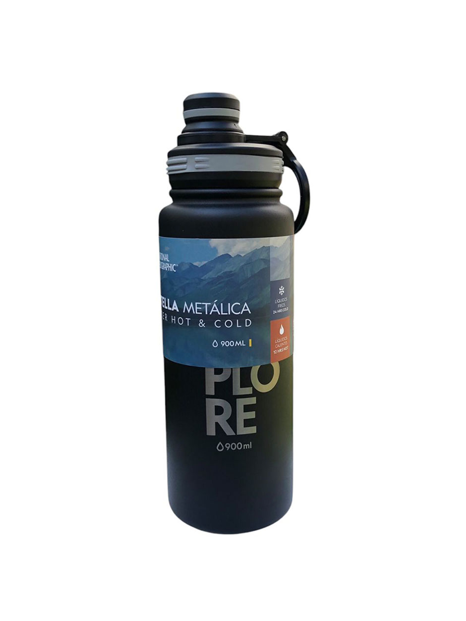 Foto 6 pulgar | Bmng09 Botella Metalica National Geographic 900ml Color Negra