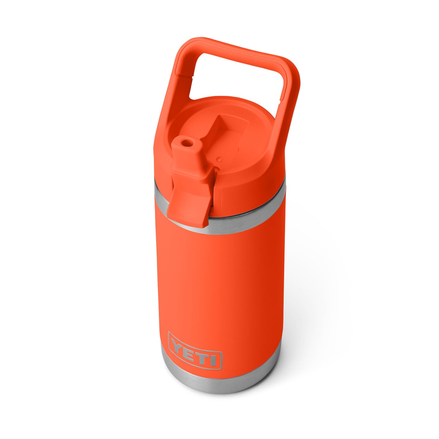 Botella Yeti Rambler Jr. Papaya Para Niños De 350 Ml Con Tapa De Pajita - Venta Internacional.