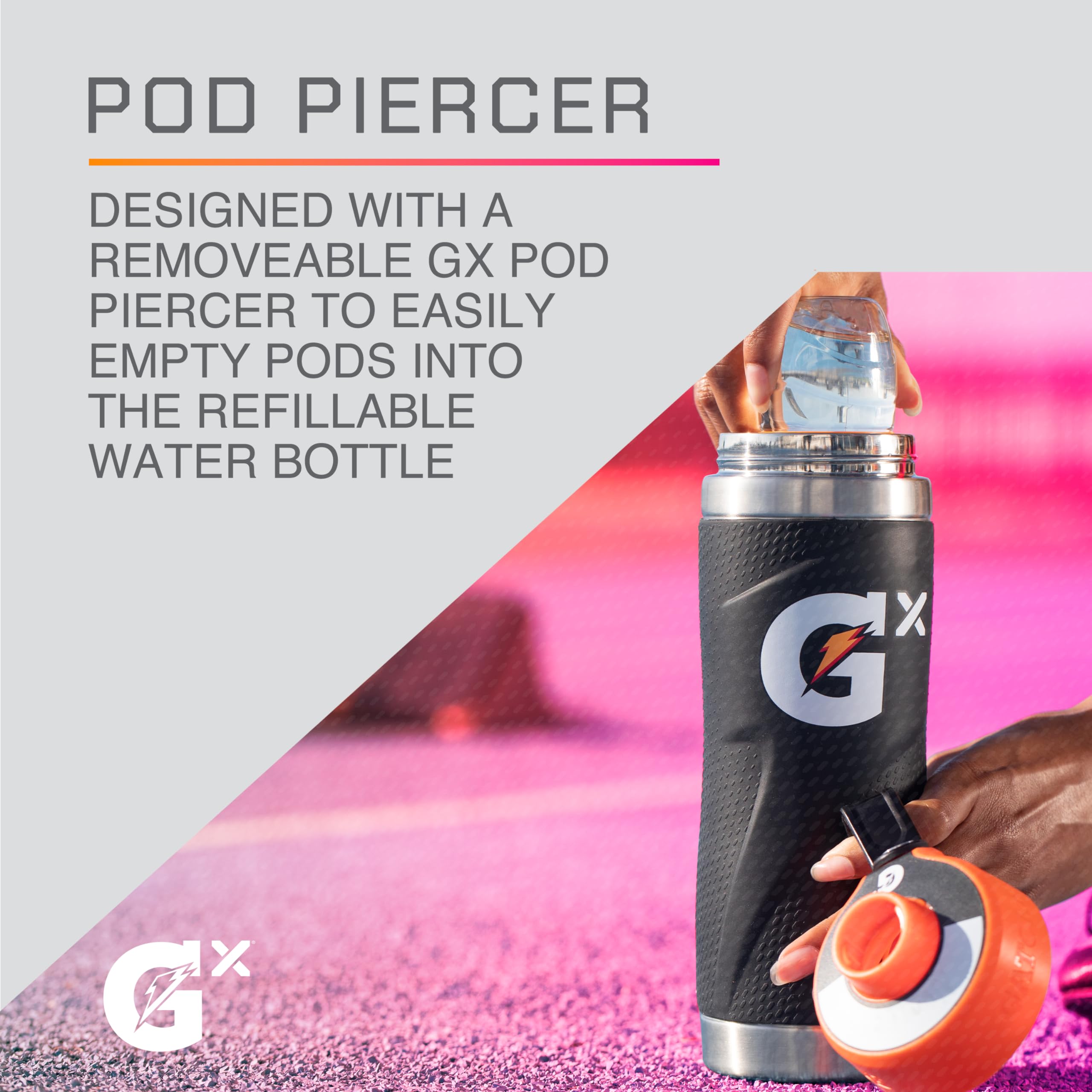 Foto 5 pulgar | Botella Gatorade Gx De Acero Inoxidable 946ml Negra - Venta Internacional.