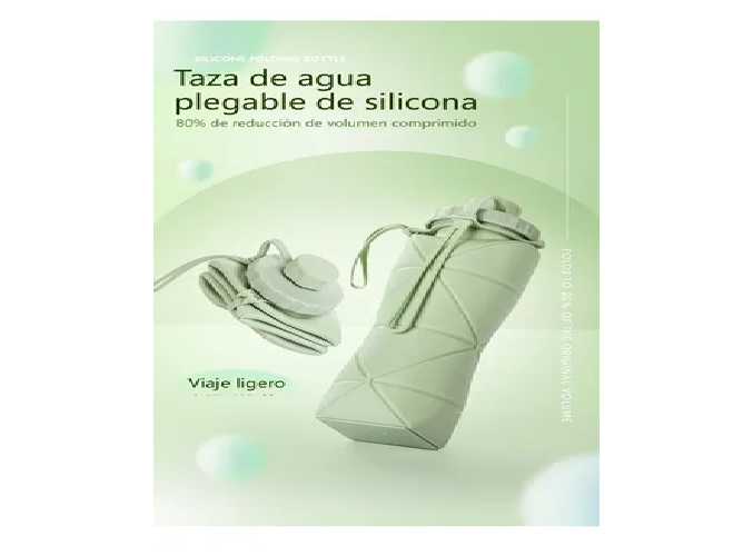 Foto 3 pulgar | Termo Xtellar Rosa 600ml Silicona Plegable, Perfecto Para Viajar Y Deportes